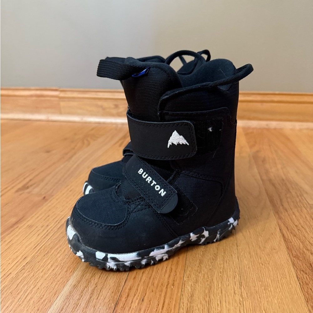 Burton Kids Black and White Snow Boots